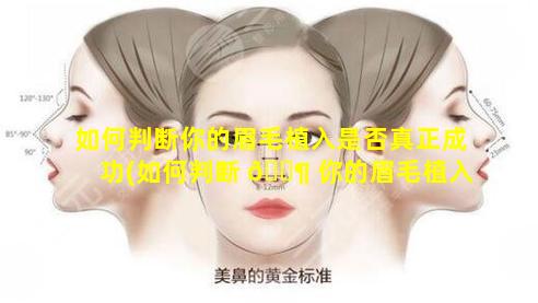 如何判断你的眉毛植入是否真正成功(如何判断 🐶 你的眉毛植入是否真 🌷 正成功图片)